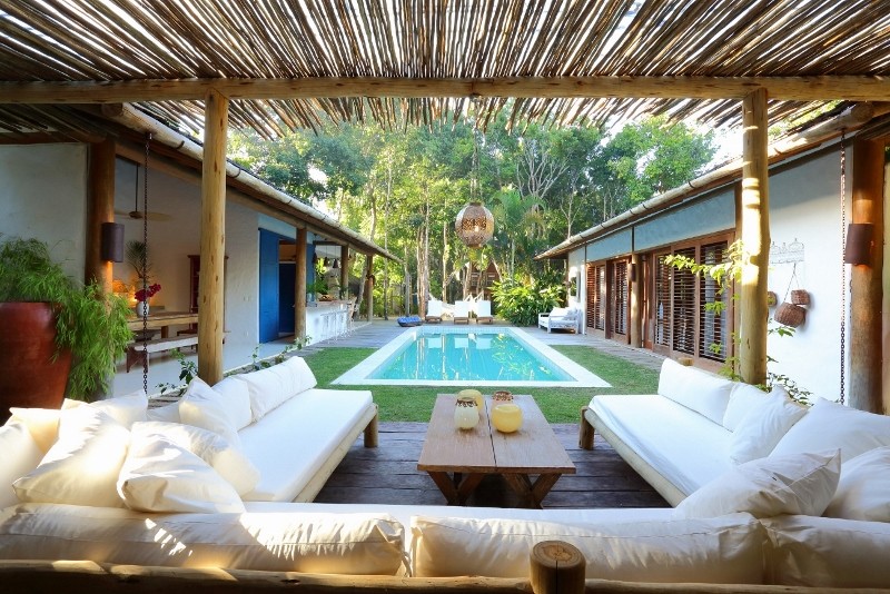 Hotel de luxo em Trancoso | Crédito: Vogue Brasil