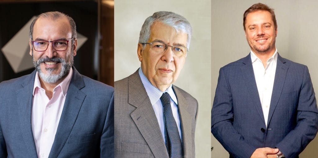 Marcelo Viana Salomão, Almir Pazzianoto Pinto e Marlos Augusto Melek | Fotos: Divulgação