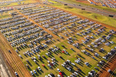 Estacionamento da Agrishow | Crédito: Divulgação