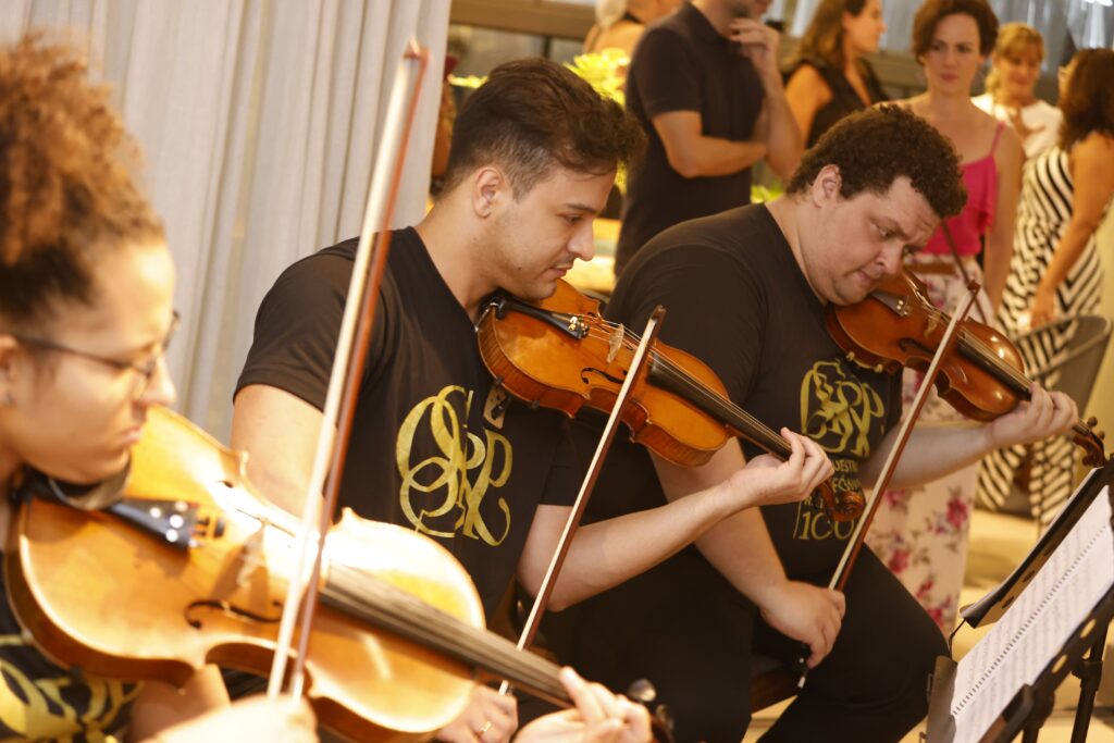 Inauguração da exposição de fotos da Orquestra Sinfônica | Crédito: Rafael Cautella