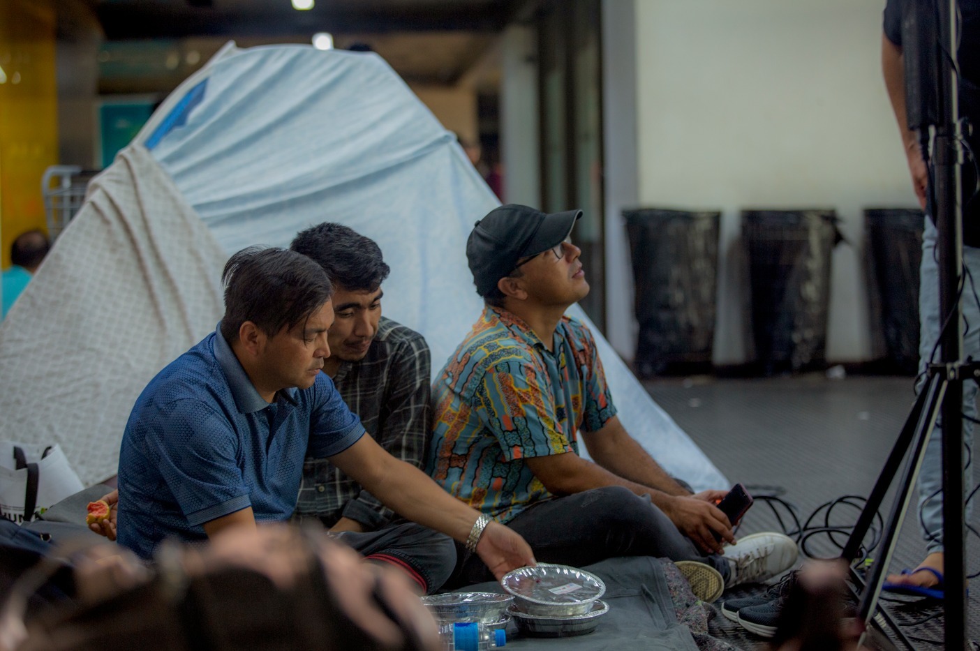 Refugiados afegãos no aeroporto de Guarulhos | Crédito: Divulgação