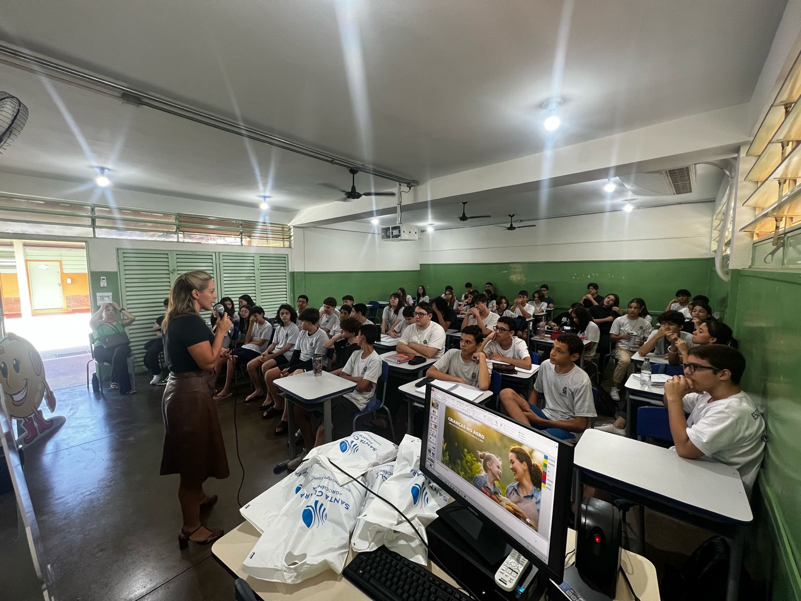 Projeto "Crianças no Agro" em escola de Ribeirão Preto | Crédito: Divulgação