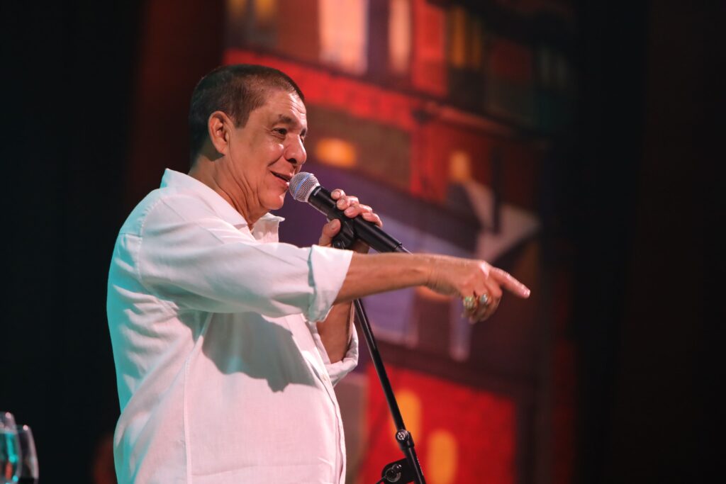 Zeca Pagodinho no Multiplan Hall, em 17-08 | Crédito: Rafael Cautella