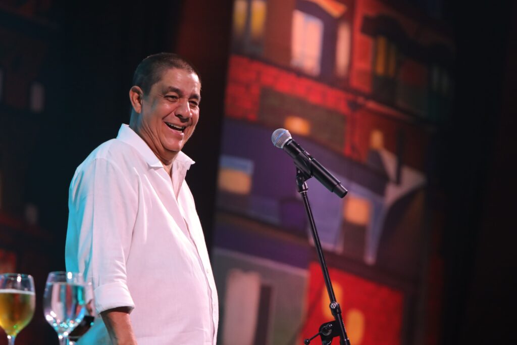 Zeca Pagodinho no Multiplan Hall, em 17-08 | Crédito: Rafael Cautella