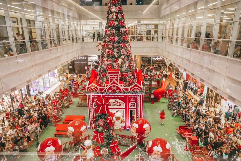 Clima de Natal no RibeirãoShopping | Crédito: Divulgação