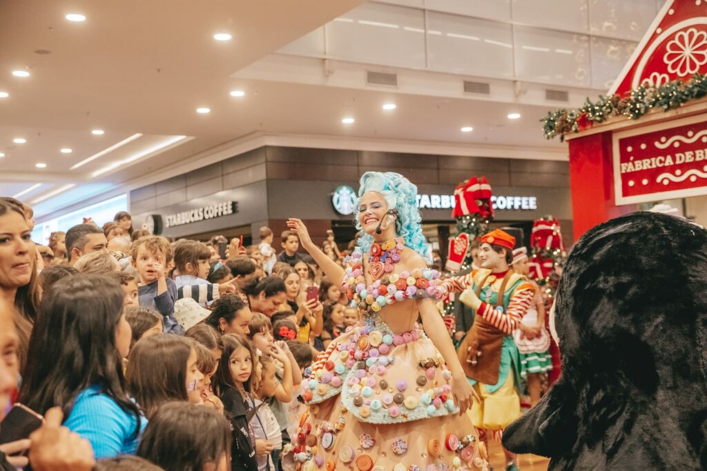 Clima de Natal no RibeirãoShopping | Crédito: Divulgação