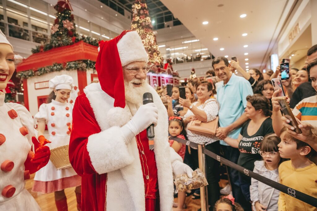 Clima de Natal no RibeirãoShopping | Crédito: Divulgação