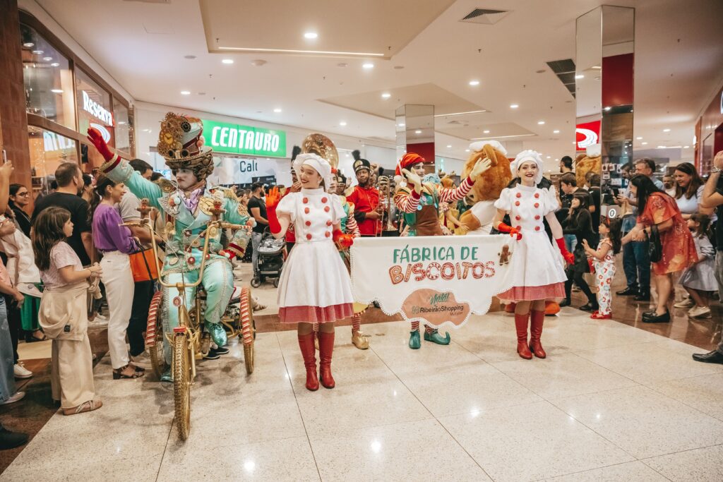 Clima de Natal no RibeirãoShopping | Crédito: Divulgação