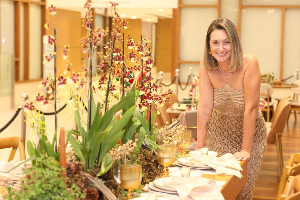 Mostra de mesas decoradas de Natal no RibeirãoShopping | Crédito: Rafael Cautella