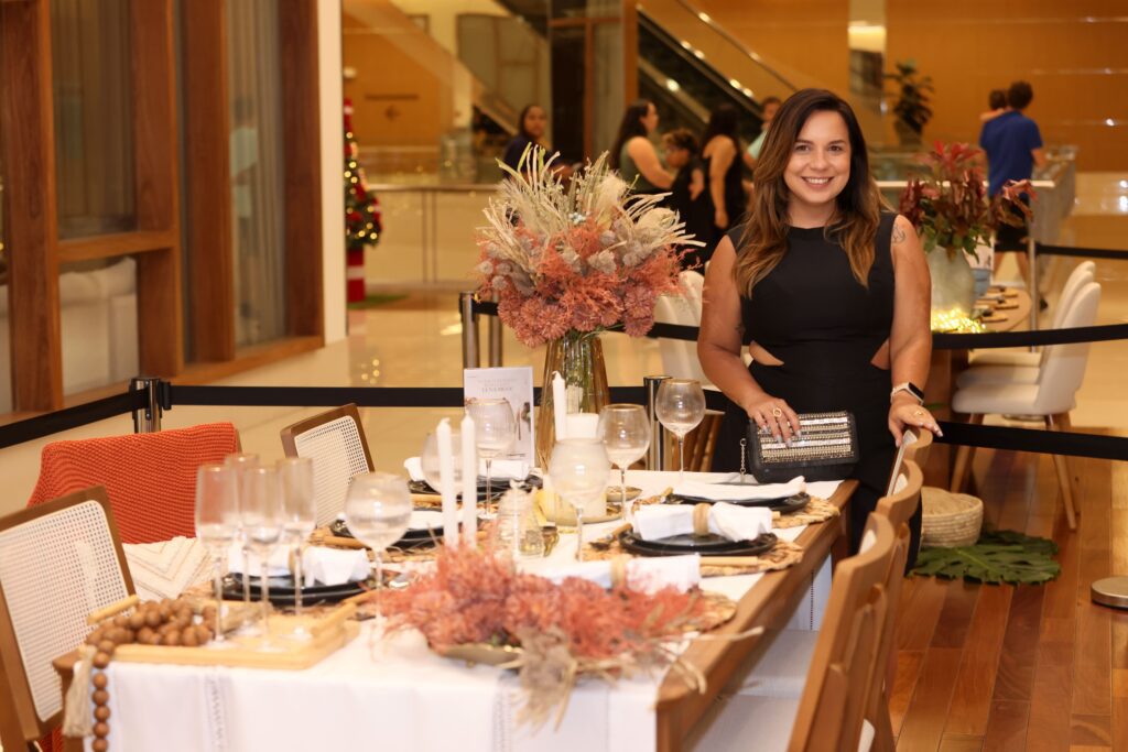 Mostra de mesas decoradas de Natal no RibeirãoShopping | Crédito: Rafael Cautella