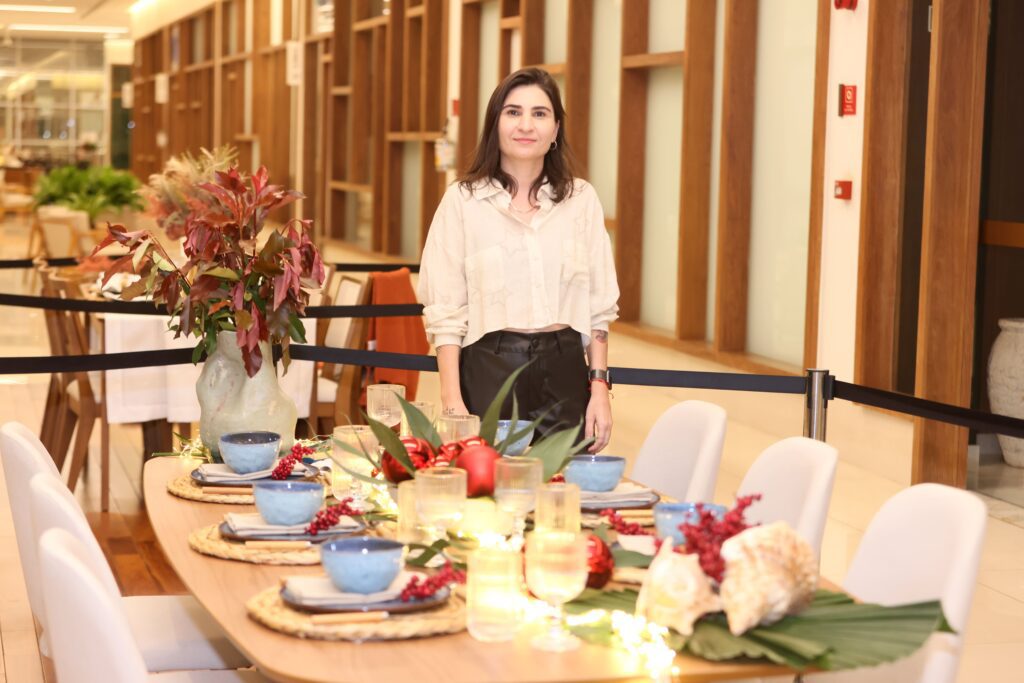 Mostra de mesas decoradas de Natal no RibeirãoShopping | Crédito: Rafael Cautella