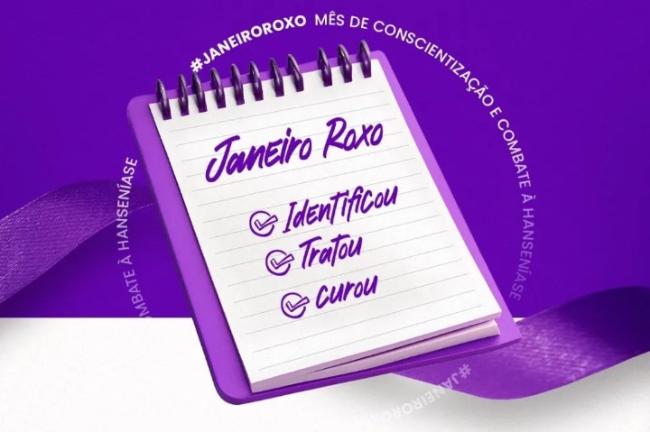 Janeiro Roxo contra a Hanseníase | Crédito: Divulgação