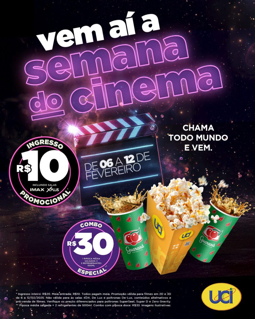 Semana do Cinema do UCI | Crédito: Divulgação