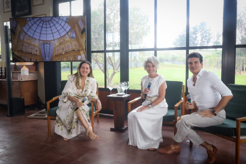 Consuelo Blocker em bate-papo na Vinicola Biagi | Crédito: Rafael Cautella 