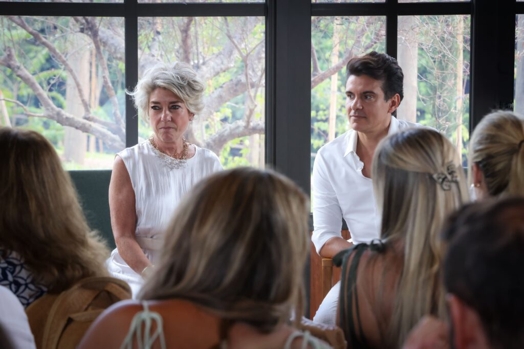 Consuelo Blocker em bate-papo na Vinicola Biagi | Crédito: Rafael Cautella 