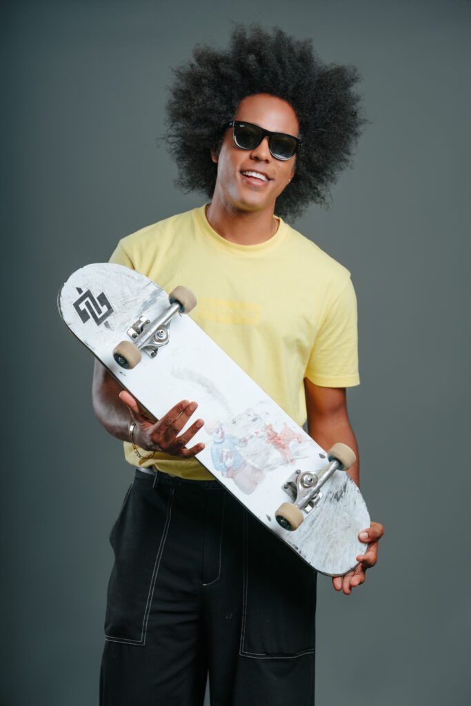 Davison Fortunato, expoente do skate street | Crédito: Diego Marcel