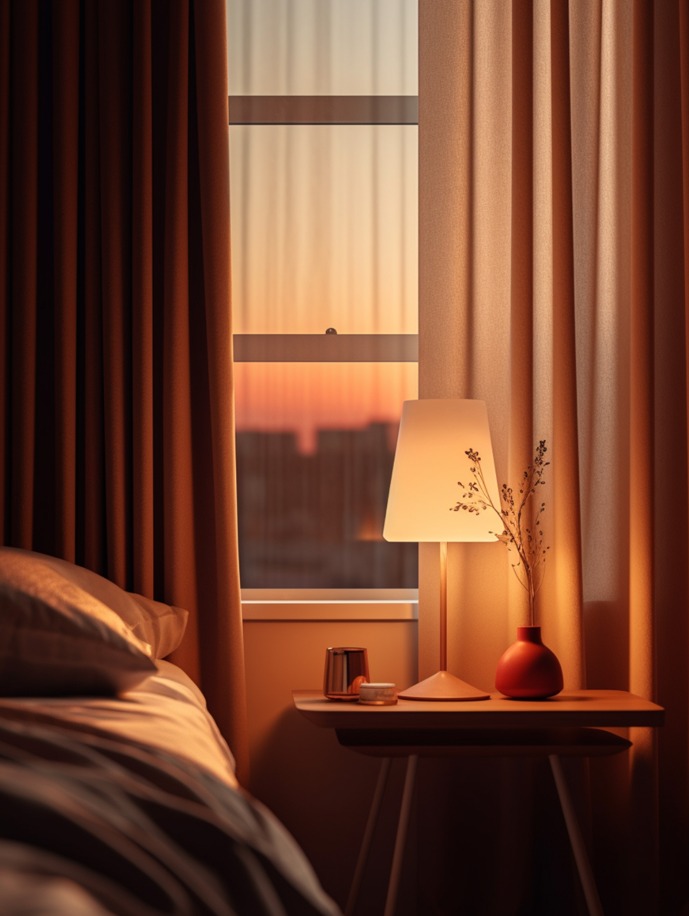 Quarto ao anoitecer | Crédito: Freepik