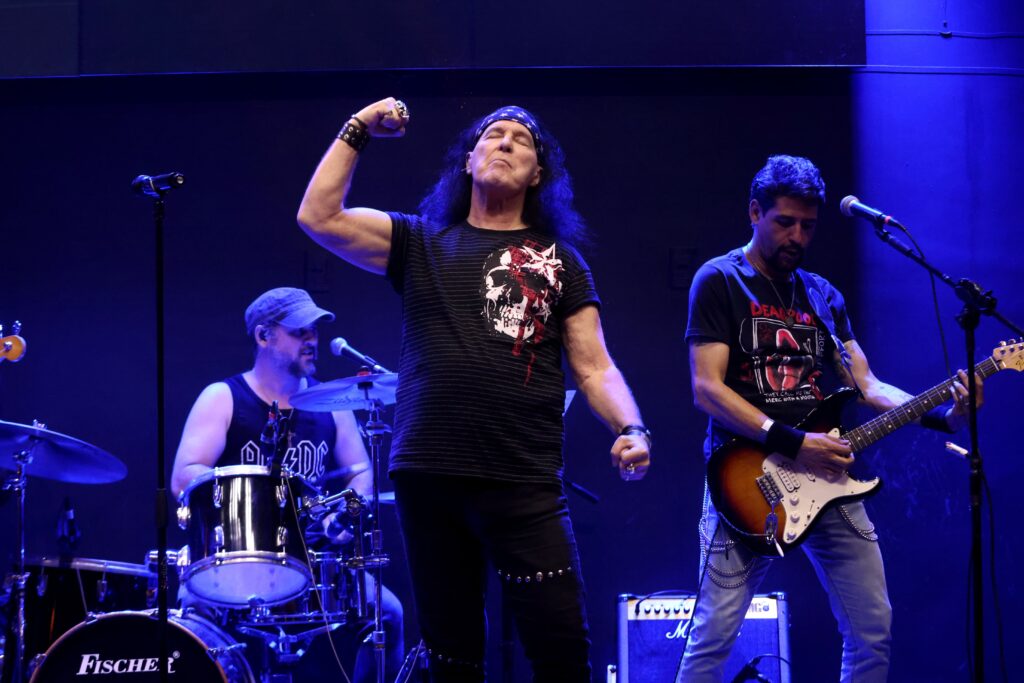 Dave Evans no Hard Rock em 25-04-25 | Crédito: Rafael Cautella