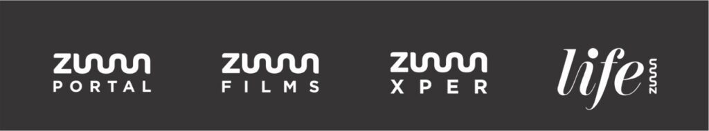 Tarja com logos do Grupo Zumm | Crédito: Divulgação