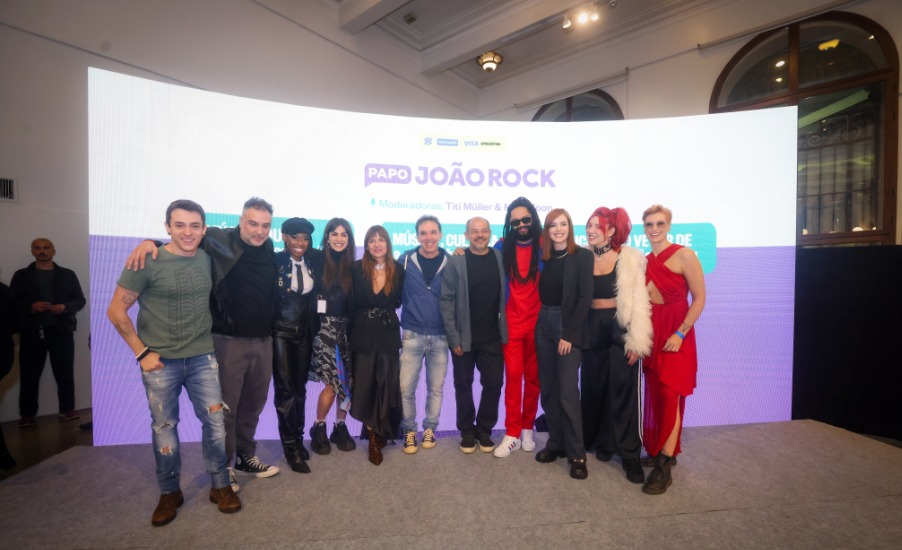 Convidados e organização do Papo João Rock em São Paulo | Crédito: Rafael Cautella