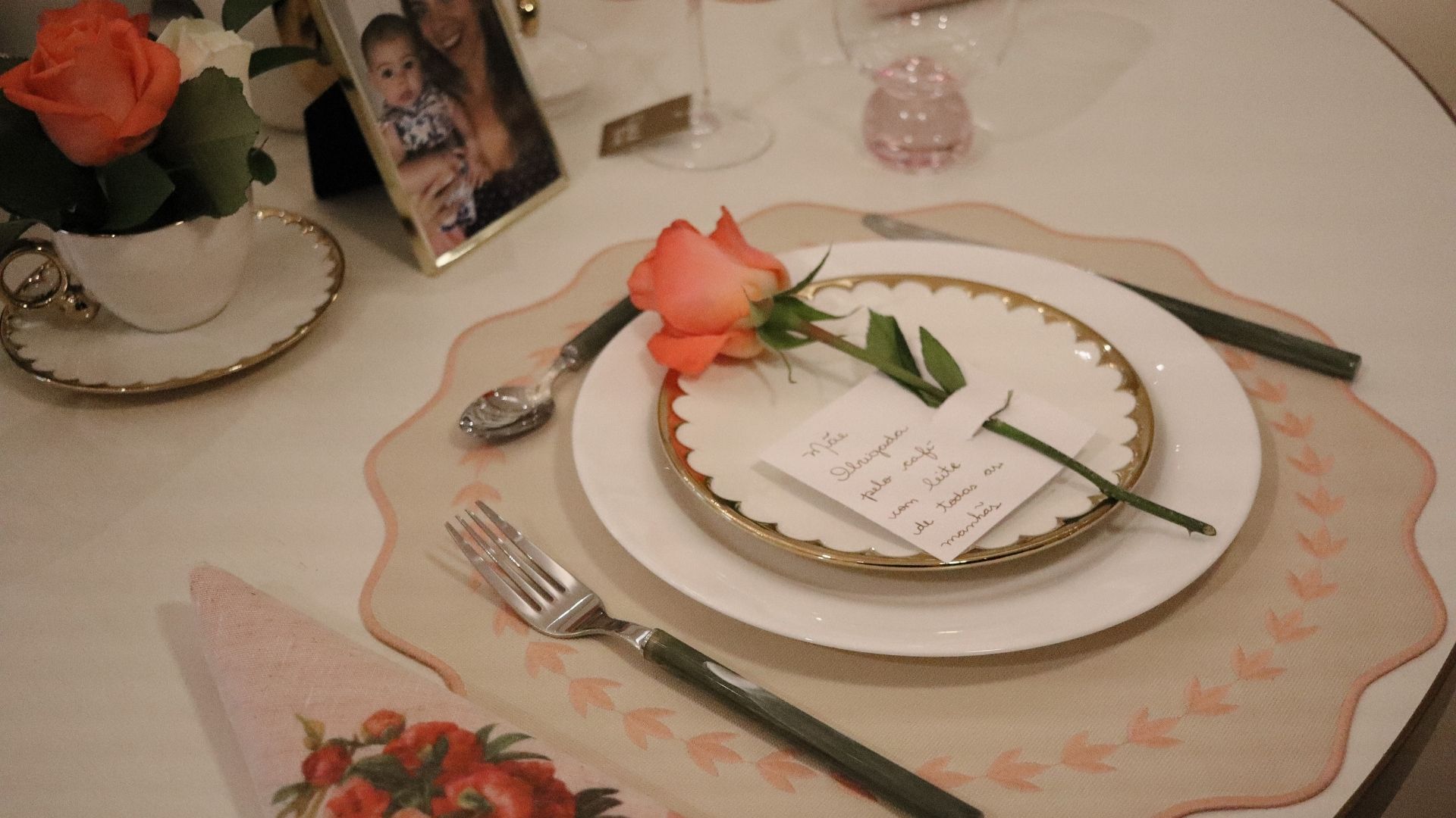 Mesa posta de Dia das Mães | Crédito: Arquivo Pessoal