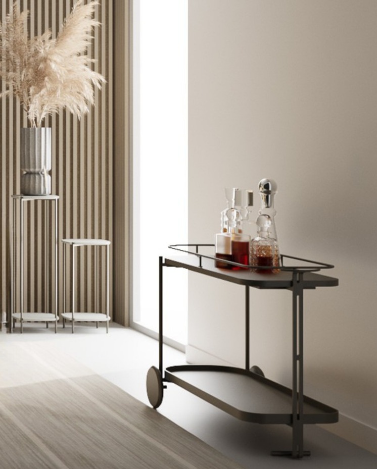 O uso de metais em diferentes tonalidades está entre as tendências do mobiliário para 2025 | Crédito: Divulgação/Mundo Robusti