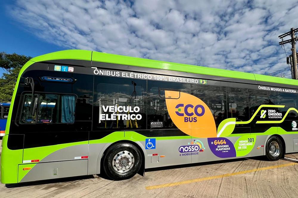 Eco Bus, ônibus elétrico em Ribeirão Preto | Crédito: Divulgação