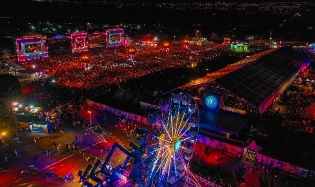 Visão aérea do João Rock 2025 | Crédito: Rafael Cautella