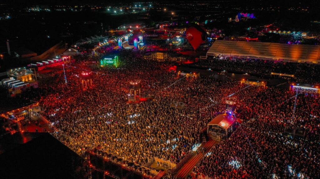 Visão aérea do João Rock 2025 | Crédito: Rafael Cautella