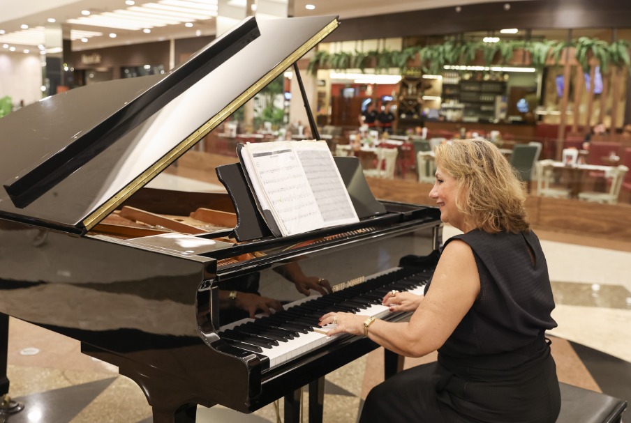 Apresentações de piano com repertório infantil para as férias no RibeirãoShopping | Crédito: Divulgação