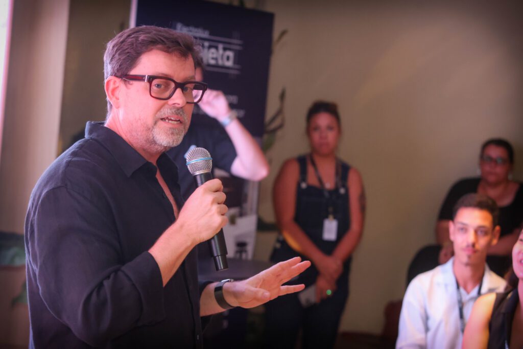 Talk com o fotógrafo Lufe Gomes na CASACOR 2025 | Crédito: Rafael Cautella