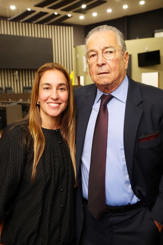 Maurílio Biagi Filho e a filha, Elisa  | Crédito: Pierre Duarte