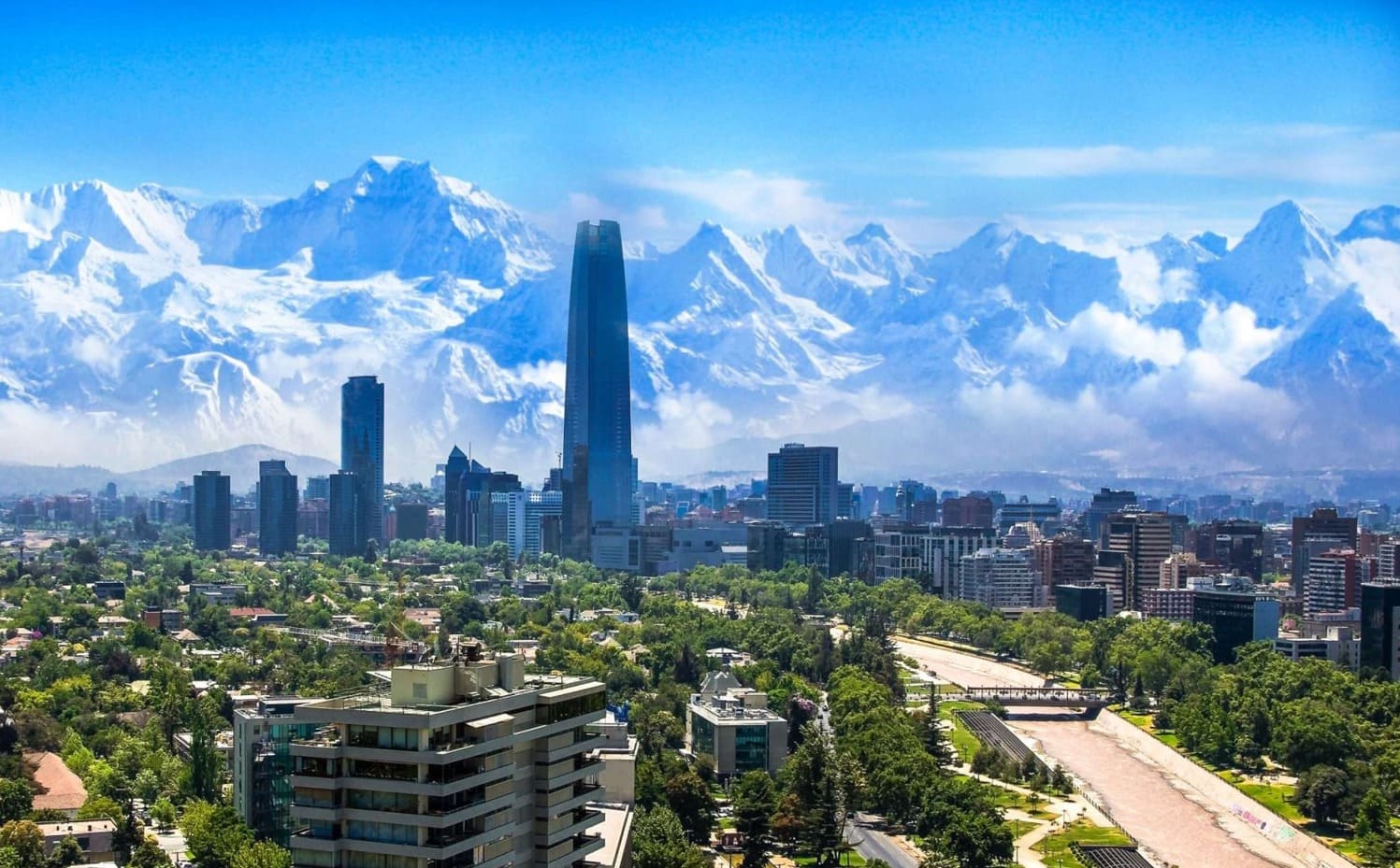 Temporada de neve em Santiago do Chile