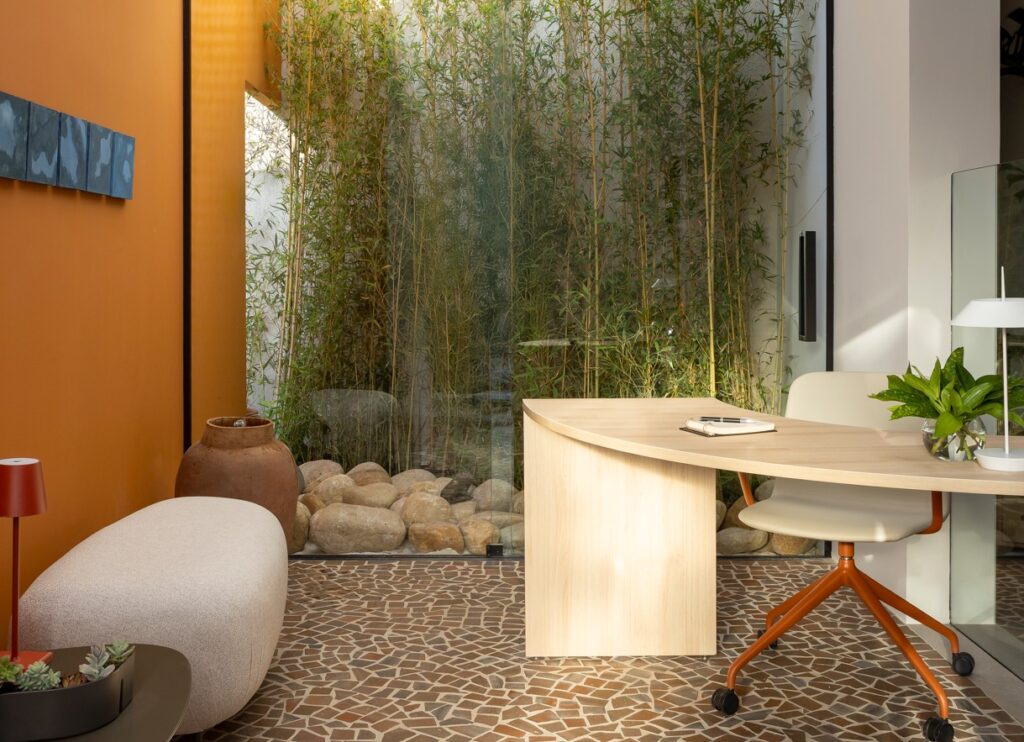 Ambiente "Espaço Reconecta", na 7ª CASACOR | Crédito: Keniche Santos