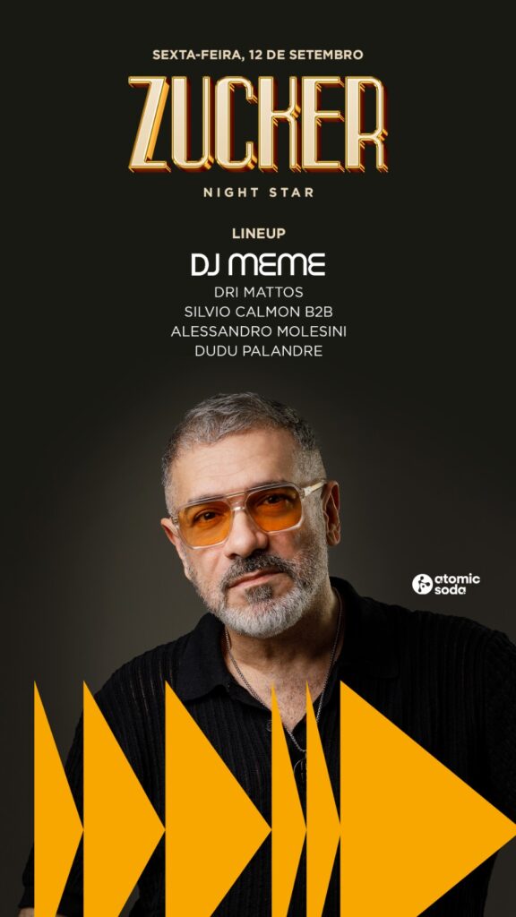 DJ Meme tocará no Zucker | Crédito: Divulgação