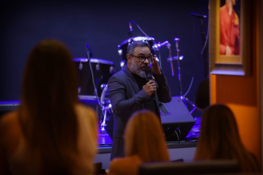 Claudemir Henrique de Oliveiira no Hard Talks em 03-09-25 | Crédito: Rafael Cautella