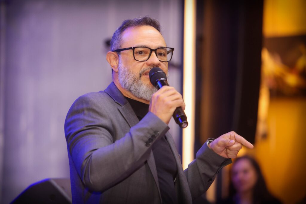 Claudemir Henrique de Oliveiira no Hard Talks em 03-09-25 | Crédito: Rafael Cautella