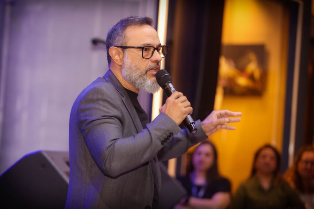 Claudemir Henrique de Oliveiira no Hard Talks em 03-09-25 | Crédito: Rafael Cautella