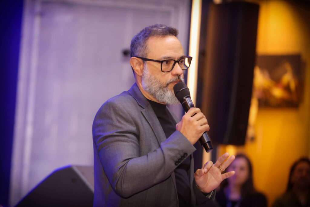 Claudemir Henrique de Oliveiira no Hard Talks em 03-09-25 | Crédito: Rafael Cautella