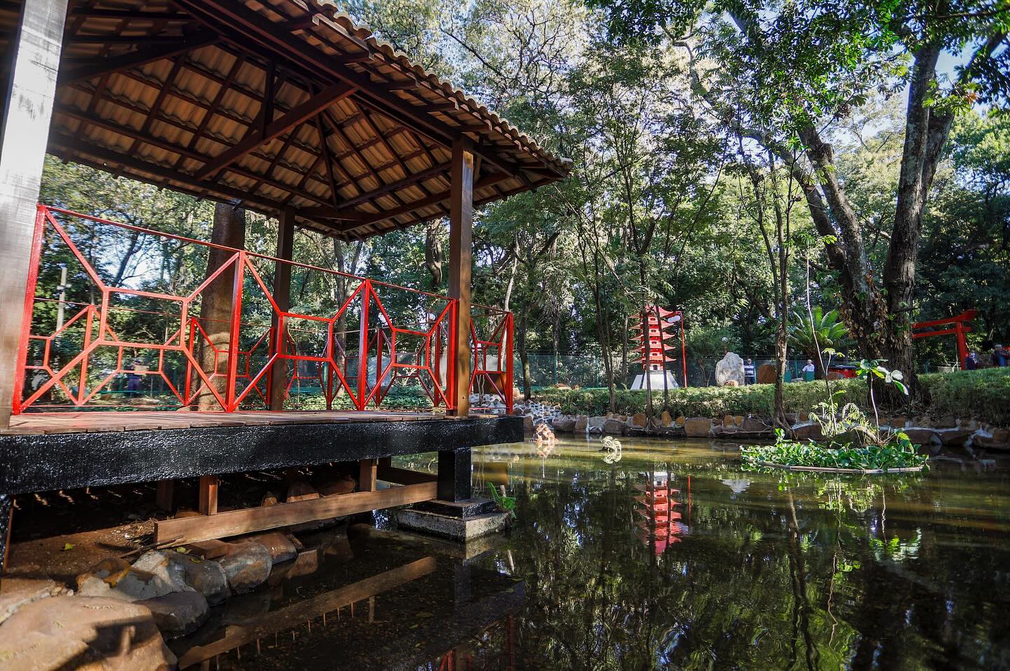 Paisagem do Jardim Japonês em Ribeirão Preto | Créditos: Fernando Gonzaga