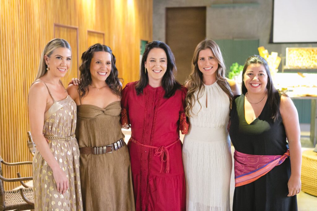 Karlla Bellini, Marina Scalon, Fernanda Schmidt, Gabriela Balbo e Leticia Freire no Chapter One | Crédito: Thiago Buosi / Divulgação
