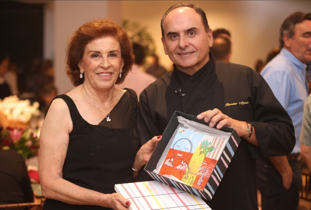 Mariana Jábali e Renato Aguiar no Jantar dos Chefs Solidários em 2024 | Crédito: Divulgação