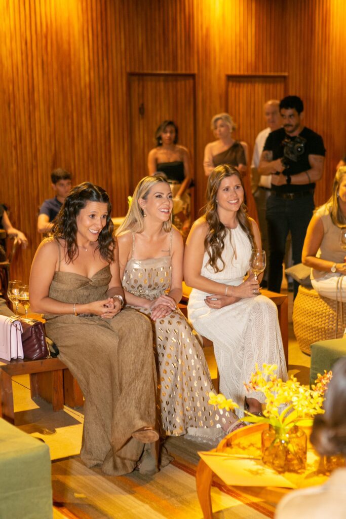 Marina Scalon, Karlla Bellini e Gabriela Balbo no Chapter One | Crédito: Thiago Buosi / Divulgação