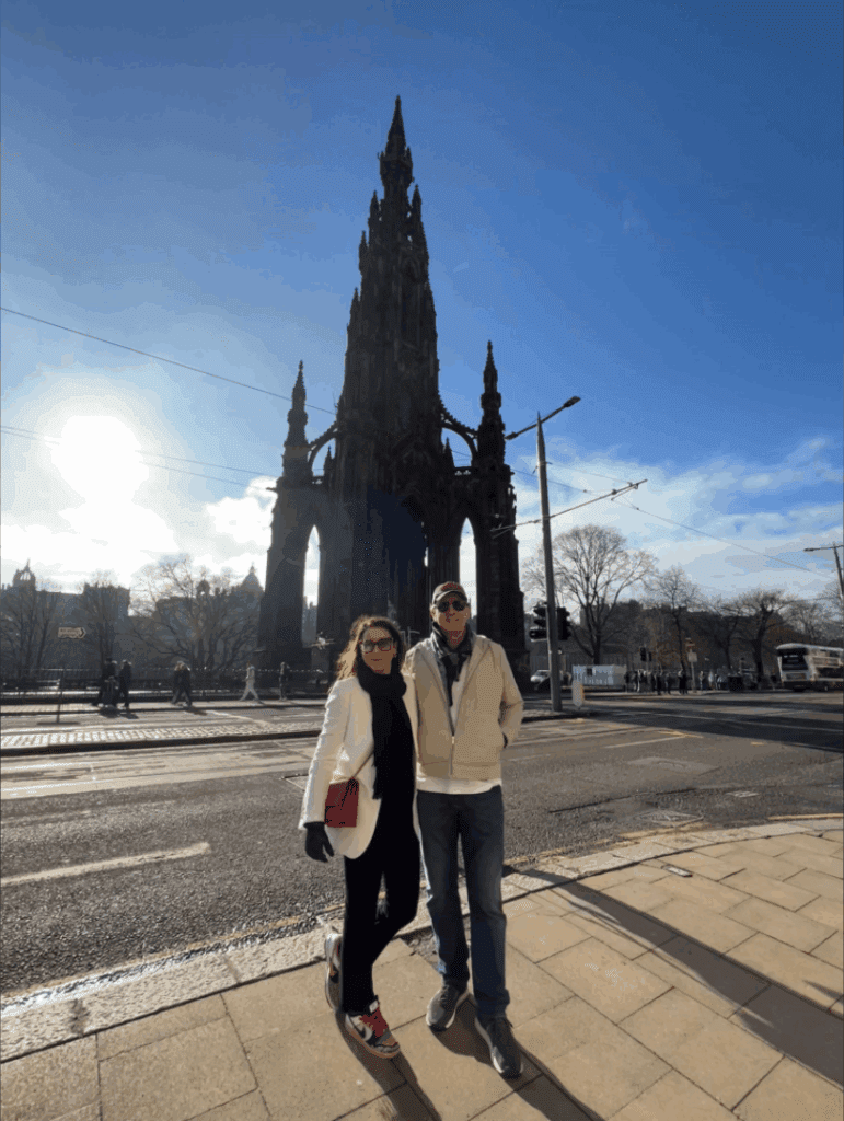 Maura Robusti vai a Escócia para trazer as tendências do mundo dos tecidos | Créditos: Arquivo pessoal