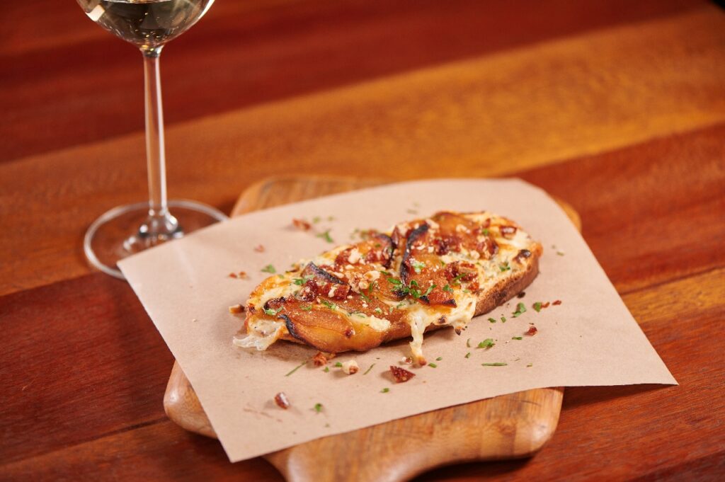 Brusqueta de gorgonzola | Crédito: Divulgação