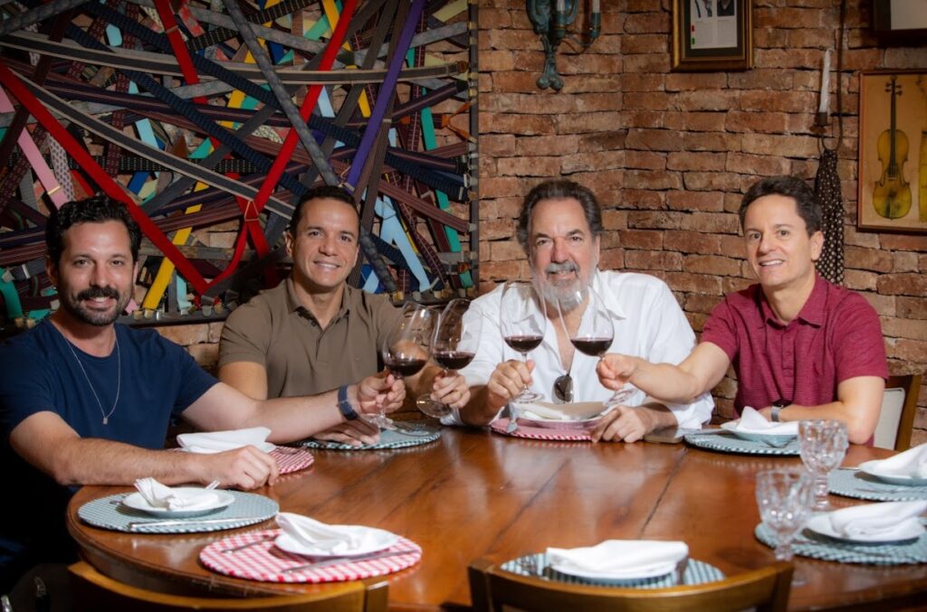 Lucca Santini, Diego Moreira, Tullio Santini Jr e Adriano Loutz | Crédito: Rafael Cautella