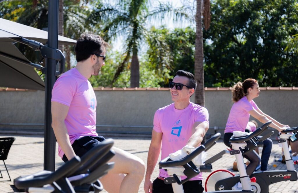 Acahdre promove aula de bike e pilates em seu complexo | Foto Rafael Cautella
