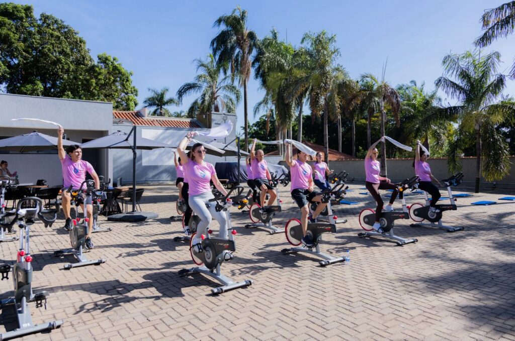 Acahdre promove aula de bike e pilates em seu complexo | Foto Rafael Cautella