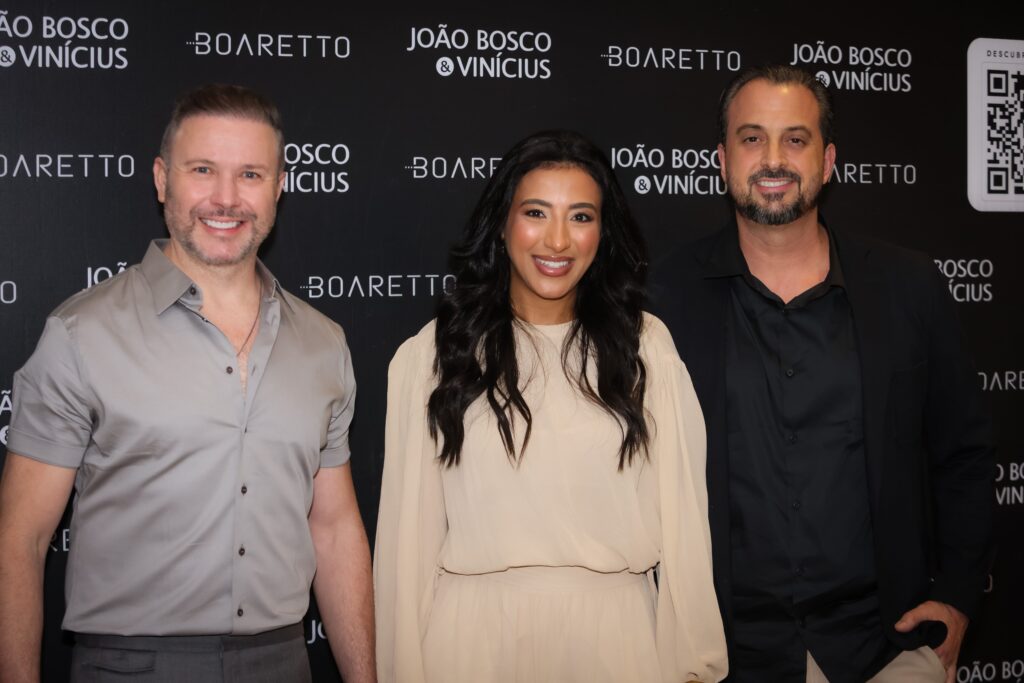 João Bosco & Vinicius participam de coquetel com a Boaretto | Créditos: Rafael Cautella