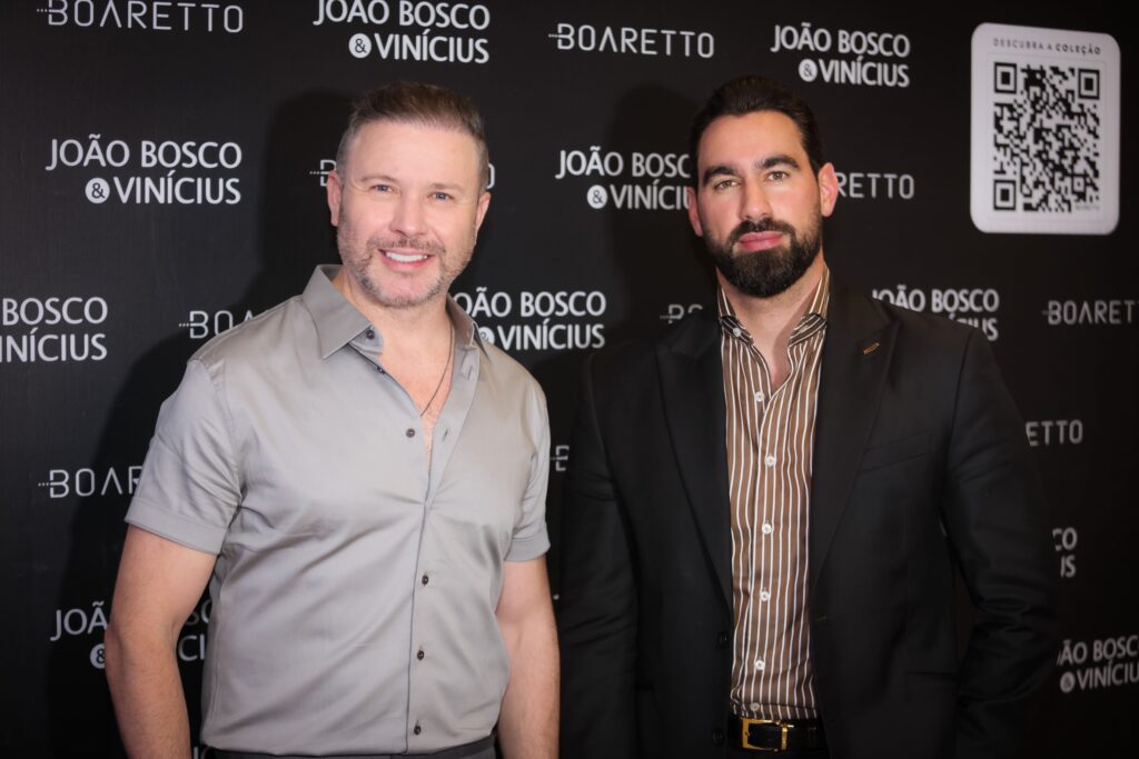 João Bosco & Vinicius participam de coquetel com a Boaretto | Créditos: Rafael Cautella